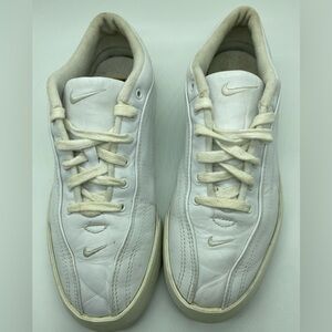 NIKE Air Force 1 2006 Triple White Leather Womens Sneakers 8.5 RARE Vintage
